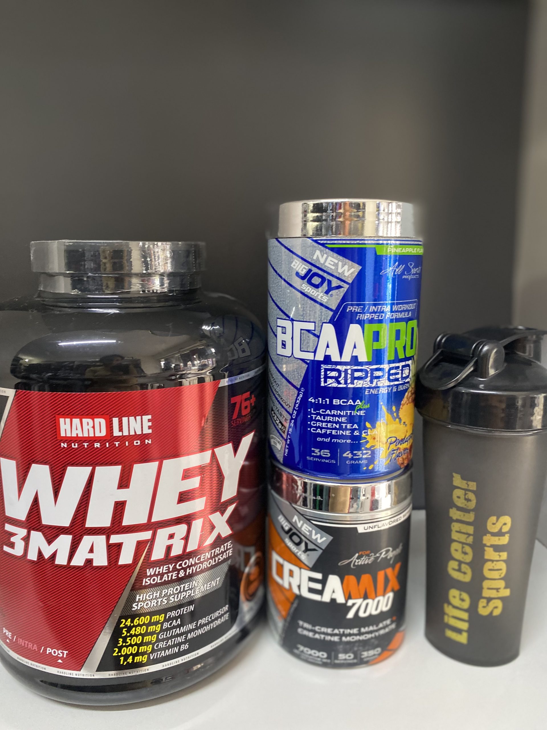 Hardline whey 3 matrix 2300 gr + Big Joy Bcaa Pro 411 Ripped 432 Gr